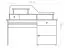 Schreibtisch Kiefer massiv Vollholz Erlefarben Junco 188 - Abmessungen: 106 x 120 x 57 cm (H x B x T)