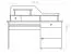 Bureau massief grenen kleur: elzenhout Junco 188 - Afmetingen: 106 x 120 x 57 cm (H x B x D)