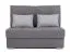 2er Sofa ausziehbar Luanda 77, Farbe: Grau - Abmessungen: 116 x 130 x 96 cm (H x B x T)