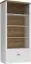Boekenkast Segnas 12, kleur: wit grenen / eiken bruin - 198 x 90 x 43 cm (h x b x d)