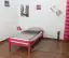Kinderbett / Jugendbett "Easy Premium Line" K1/1n, Buche Vollholz massiv Rosa lackiert - Maße: 90 x 200 cm