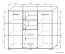Ladenkast Kikori 11, kleur: Sonoma eiken - afmetingen: 113 x 130 x 40 cm (H x B x D)