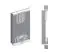 Schuifdeurkast / kleerkast Combin 01 met spiegel, kleur: mat wit - Afmetingen: 200 x 100 x 62 cm ( H x B x D)