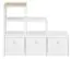 Kinderkamer - openkast Egvad 12, kleur: wit / beuken - Afmetingen: 95 x 122 x 40 cm (H x B x D), met 3 laden en 3 vakken