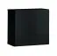 Elegant wandmeubel Kongsvinger 44, kleur: eiken Wotan / zwart hoogglans - Afmetingen: 180 x 330 x 40 cm (H x B x D), met vijf deuren