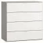dressoir / ladekast Bellaco 12, kleur: grijs / wit - Afmetingen: 92 x 90 x 47 cm (h x b x d)