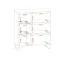 Woonwand Nordkapp 02, kleur: Hickory Jackson / zwart - Afmetingen: 192 x 320 x 45 cm (H x B x D), met twee LED-verlichtingen