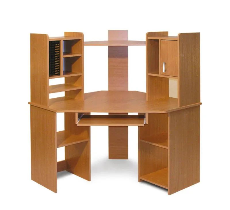 Bureau Banjaran 08, kleur: elzenhout - afmetingen: 141 x 108 x 108 cm (H x B x D)