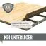 Fasshaus 2 SET incl. 2 banken & gebronsde glazen deur, kleur: onbehandeld - 219 x 295 cm (B x D), grondoppervlakte: 4,9 m²