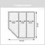 Saunahuis "Caria" SET met matglazen deur en kachel 9 KW - 196 x 196 cm (B x D), vloeroppervlak: 3 m²