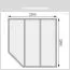 Saunahuisje "Elvy" met matglazen deur, kleur: naturel - 231 x 231 cm (B x D), vloeroppervlak: 4,7 m².
