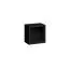 Vierkante wandplank Trengereid 02, kleur: zwart - Afmetingen: 35 x 35 x 25 cm (H x B x D)