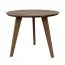Salontafel rond Erdre 03, met 50 cm diameter, kleur: Tabacco, geolied, tafelblad: 2 cm, afmetingen: 50 x 50 x 41,5 cm, drie poten, voor woonkamer