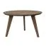 Salontafel rond Erdre 05, geolied, met 70 cm diameter, kleur: Tabacco, gemaakt van massief eiken, tafelblad 2 cm, afmetingen: 70 x 70 x 41,5 cm, hoge kwaliteit