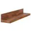 Wandplank van echt hout, kleur: sheesham - Afmetingen: 17 x 110 x 24 cm (H x B x D), gemaakt van massief sheeshamhout