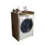 Wasmachine ombouw Karwendel 03, kleur: eiken Artisan - afmetingen: 97,5 x 64 x 50 cm (H x B x D)