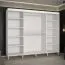 Moderne kledingkast met voldoende opbergruimte Jotunheimen 35, kleur: Wit - Afmetingen: 208 x 250,5 x 62 cm (H x B x D)