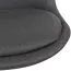 Schaalstoel met wielen Apolo 113, kleur: zwart / chroom, met zachte & comfortabele bekleding