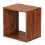 Open kast Klein handgemaakt van massief sheeshamhout, kleur: sheesham - Afmetingen: 43 x 43 x 33 cm (H x B x D), ook geschikt als bijzettafel