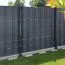 Kant element (sokkel) aluminium - hoogte: 20 cm, dikte: 4,4 cm,lengte: 247 cm, kleur: antraciet