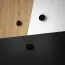 Hangkast Sirte 13, kleur: eiken / wit / mat zwart - afmetingen: 41 x 120 x 32 cm (H x B x D)
