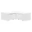 Jeugdkamer / tienerkamer - hoek lowboard Marincho 13, kleur: wit - afmetingen: 35 x 105 x 106 cm (h x b x d)