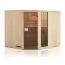 prefab elementen sauna Tirari 68 mm met 1 raam en dakrand - buitenmaten (B x D x H): 194 x 144 x 199 cm