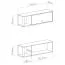 Jeugdkamer / tienerkamer - hangkast / hangelement Burdinne 13, Kleur: Wit / eiken - Afmetingen: 30 x 100 x 25 cm (H x B x D)