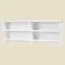 wandrek / hangplank massief grenen wit Junco 336 - Afmetingen: 47 x 124 x 24 cm (H x B x D)