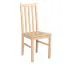 Complete eetkamerset F, 5-delig, houtkleur: eiken, eenvoudig ontwerp, 4 massief houten stoelen, robuuste tafel, ruimtebesparend, solide ontwerp