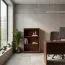 Open boekenkast Mojokerto 11, kleur: walnoot / zwart - Afmetingen: 121 x 80 x 39 cm (H x B x D)