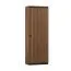Kolommenkast / kast Mojokerto 22, kleur: Walnoot / Zwart - Afmetingen: 194 x 70 x 39 cm (H x B x D)
