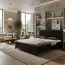 Elegant eenpersoonsbed in zwart, logeerbed met ligvlak 140 x 200 cm, hoofdbord met lattenbodem, inclusief lattenbodem, ABS randen, metalen poten