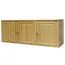 Hangkast massief grenenhout natuur 024 - afmetingen 50 x 120 x 60 cm (h x b x d)
