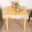 Tafel massief grenen naturel 002 (hoekig) - afmetingen 80 x 80 cm (B x D)