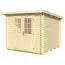 Tuinhuis / chalet Pribitz 01 tuinhuis incl. vloer - blokhut 28 mm, grondoppervlakte: 4,9 m², plat dak