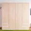 Drehtürenschrank / Kleiderschrank Kiunga 15, Farbe: Buche / Weiß - Abmessungen: 200 x 200 x 60 cm (H x B x T)