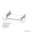 Eenpersoonsbed / logeerbed Caesio 04, massief, kleur: wit - ligvlak: 140 x 200 (b x l)