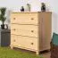 dressoir / ladekast massief grenen, natuur Junco 148 - afmetingen 78 x 80 x 42 cm (h x b x d)