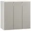 dressoir / ladekast Bellaco 31, kleur: wit / grijs - Afmetingen: 92 x 90 x 47 cm (h x b x d)
