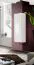 Modern wandmeubel Hompland 74, kleur: wit - Afmetingen: 170 x 160 x 40 cm (H x B x D), met push-to-open functie
