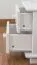 Nachtkommode Kiefer massiv Vollholz weiß lackiert 012 - Abmessung 41 x 42 x 35 cm (H x B x T)