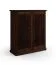 Kledingkast / van massief Fins grenen / Kleur: Tabacco / Handgrepen: antiek zilver / Maten: 147 x 129 x 54 cm / twee deuren / robuust / natuurlijke nerf