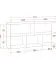 1,1 meter brede wandplank | eenvoudig | wit | Smolikas 100 | 5 planken | 55 x 110 x 27 cm | hoekig | veel opbergruimte | boekenplank