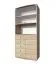 Vitrinekast Rabaul 26, kleur: Sonoma eiken - afmetingen: 200 x 94 x 40 cm (H x B x D)
