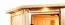 Sauna "Sjur" SET met bronskleurige deur en boven lijst - kleur: onbehandeld, kachel BIO 9 kW - 223 x 183 x 191 cm (B x D x H)