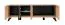 Woonwand Nordkapp 02, kleur: Hickory Jackson / zwart - Afmetingen: 192 x 320 x 45 cm (H x B x D), met twee LED-verlichtingen