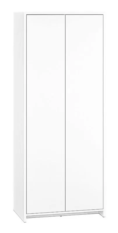 Drehtürenschrank / Kleiderschrank Tornved 03, Farbe: Weiß - Abmessungen: 197 x 80 x 51 cm (H x B x T)