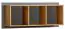 wandrek  Caranx 12, kleur: antraciet / eik - 41 x 105 x 24 cm (H x B x D)
