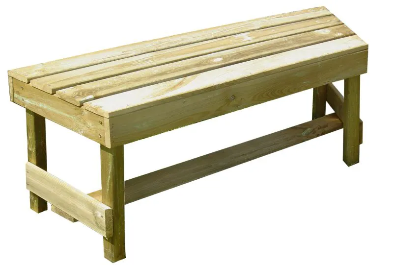 Bank voor paviljoen Vitalba - Afmetingen: 120 x 39 cm (B x D)